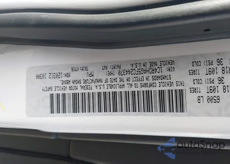 2015 Dodge Durango Sxt z USA, uszkodzony, nr VIN 1C4RDHAG5FC244370